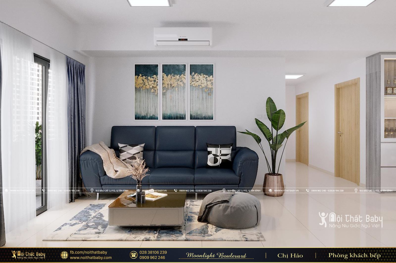 Tổng hợp các mẫu thiết kế nội thất chung cư Moonlight Boulevard